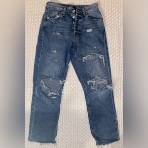 Aeropostal ripped high rise jeans